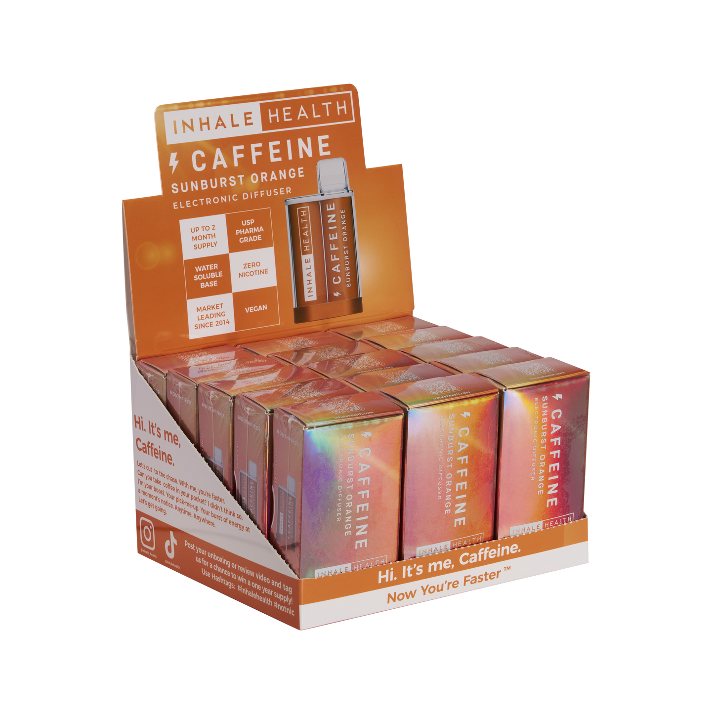 Caffeine Sunburst Orange (15-Pack Display Box)