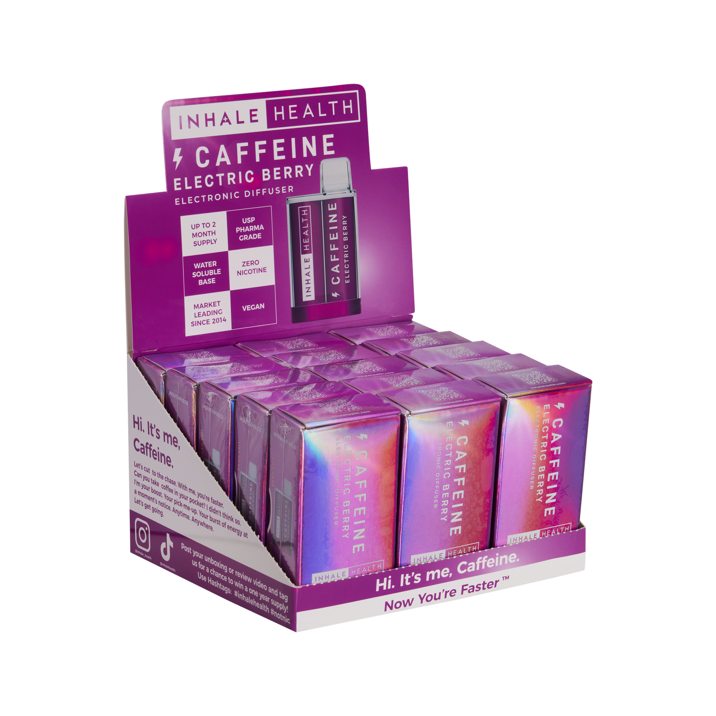 Caffeine Electric Berry (15-Pack Display Box)