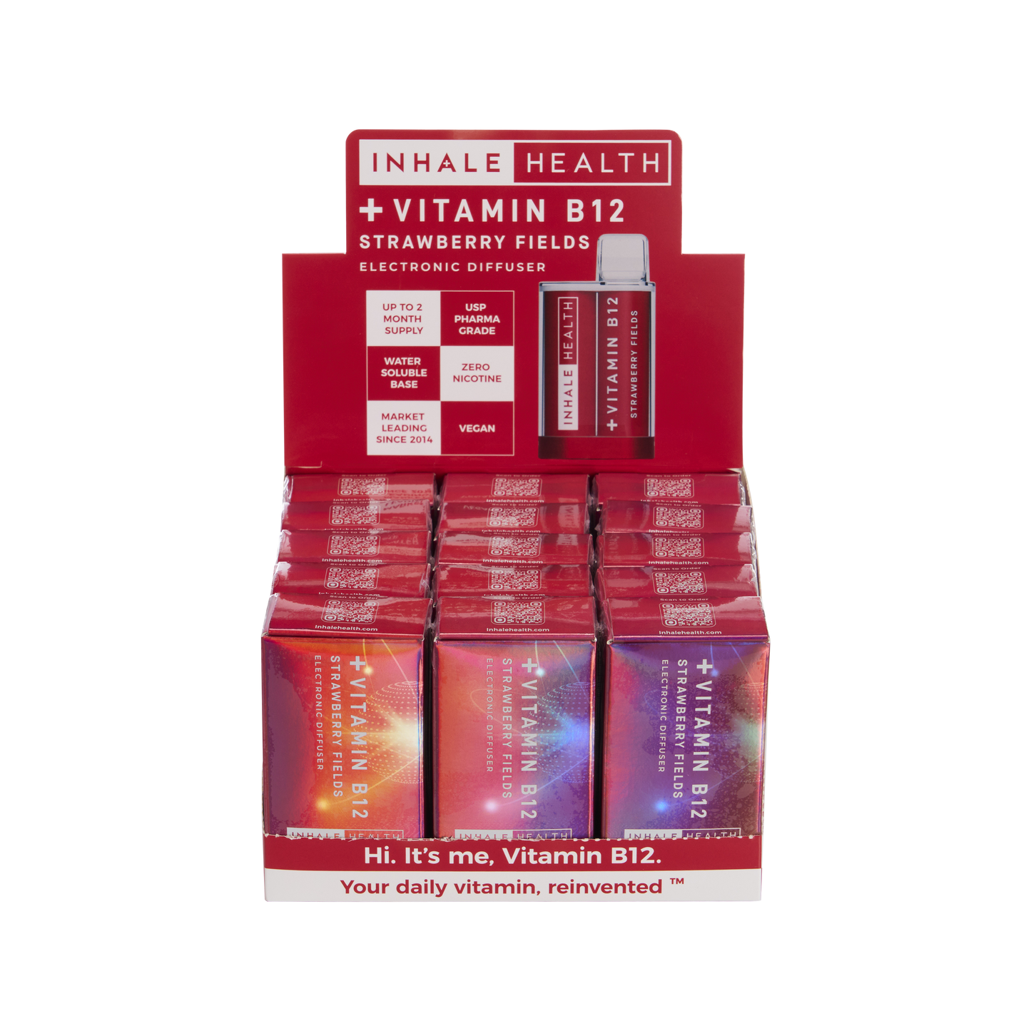 Vitamin B12 Strawberry Fields (15-Pack Display Box)